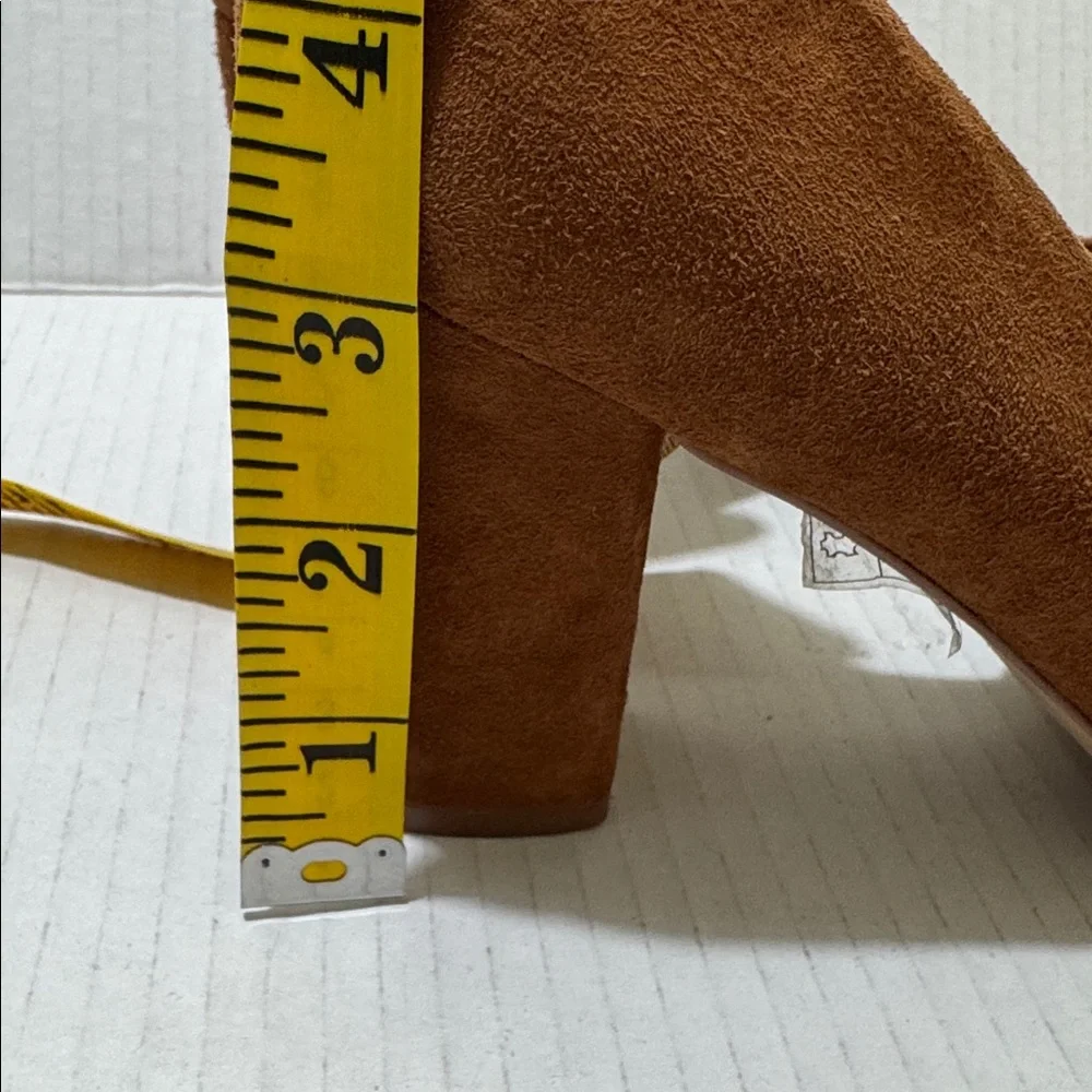 ALDO Camel Brown Block Heels Pump Size 9 Same Day Shipping Guaranteed